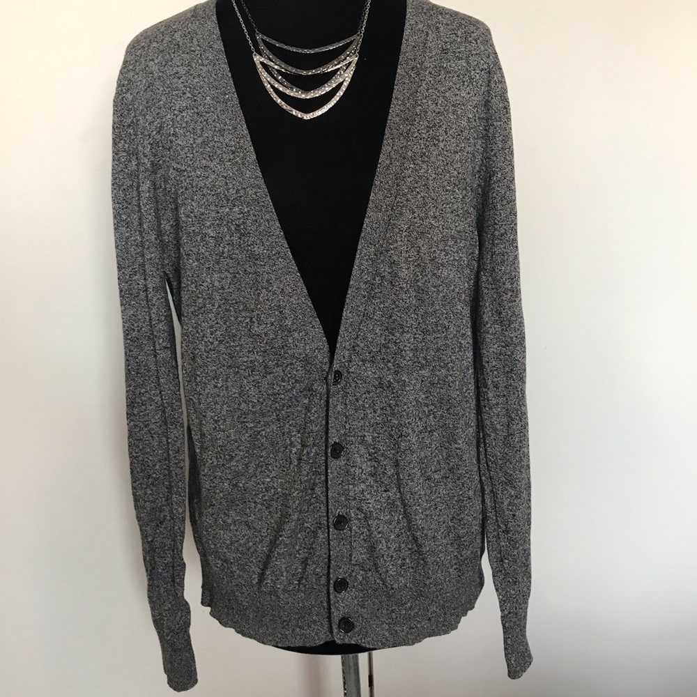ASOS grey button up cardigan